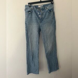 Ref Cynthia High Rise Straight Cropped Jeans